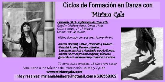 Ciclos de Formación en Danza con Miriam Gala